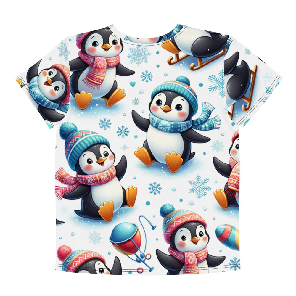 Whimsical Winter Wear Youth Crew Neck T-shirt