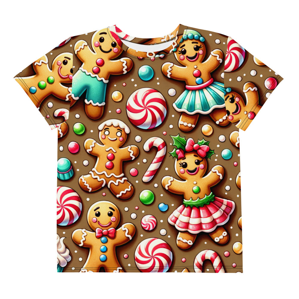 Whimsical Winter Wear Youth Crew Neck T-shirt