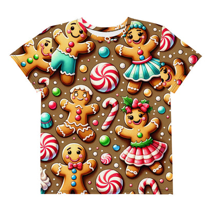 Whimsical Winter Wear Youth Crew Neck T-shirt