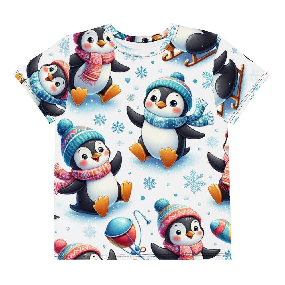 Whimsical Winter Wear Youth Crew Neck T-shirt