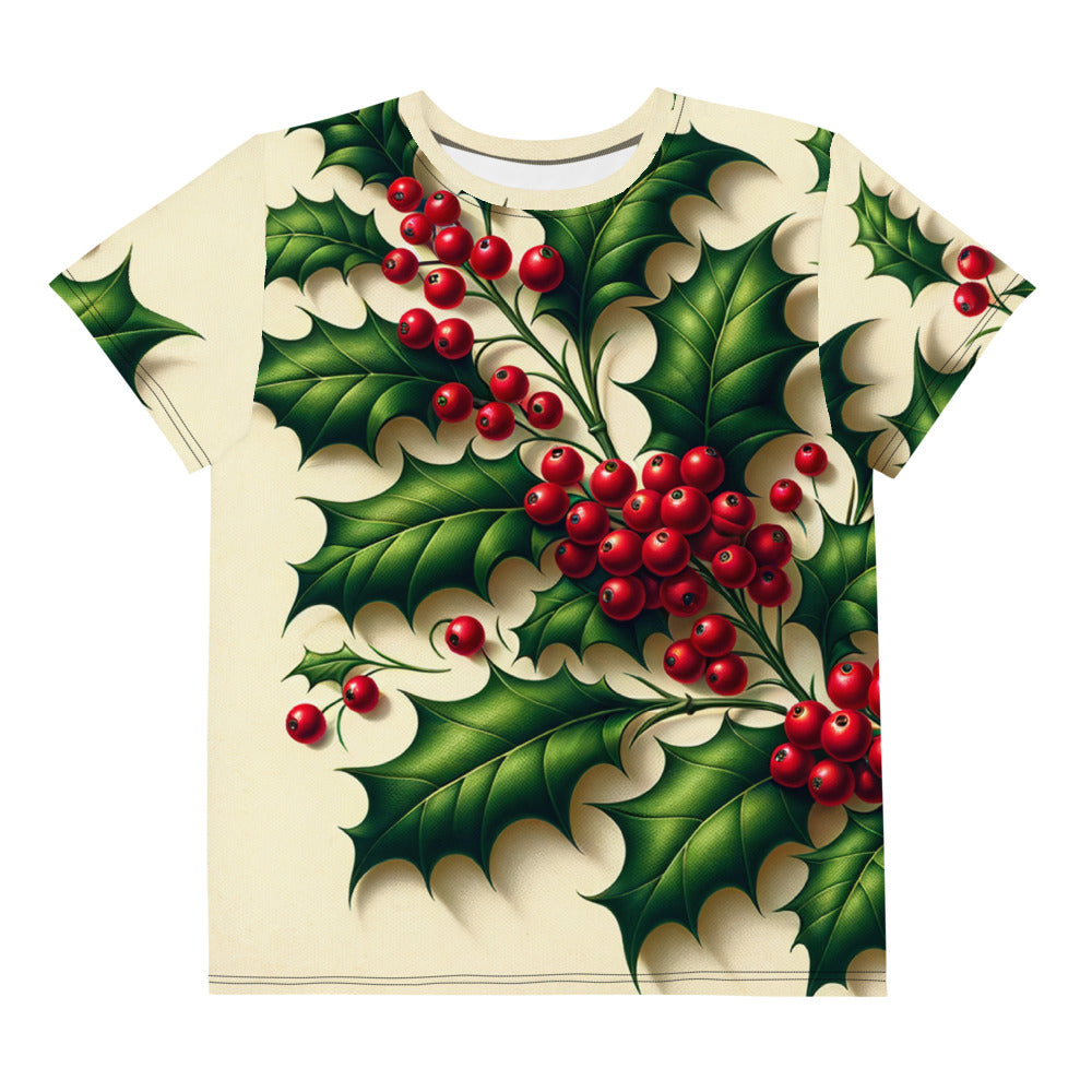 Whimsical Winter Wear Youth Crew Neck T-shirt
