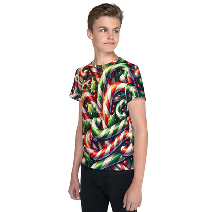 Whimsical Winter Wear Youth Crew Neck T-shirt