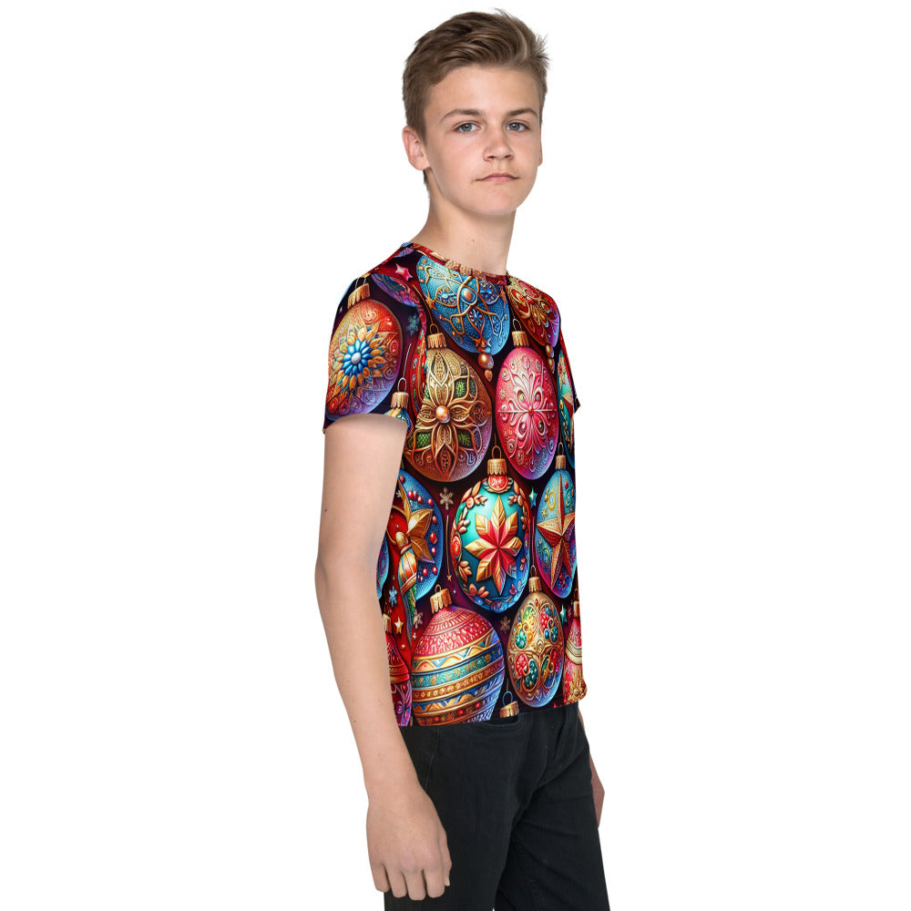 Whimsical Winter Wear Youth Crew Neck T-shirt